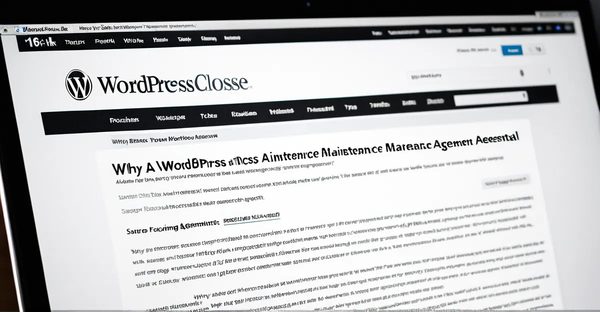 Pourquoi un contrat de maintenance wordpress est essentiel ?